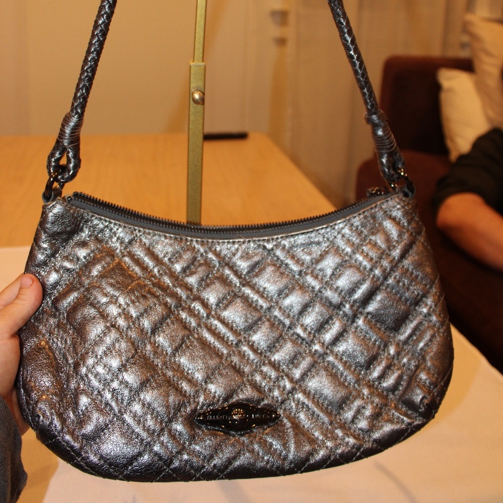 Elliott Lucca Leather Silver Purse